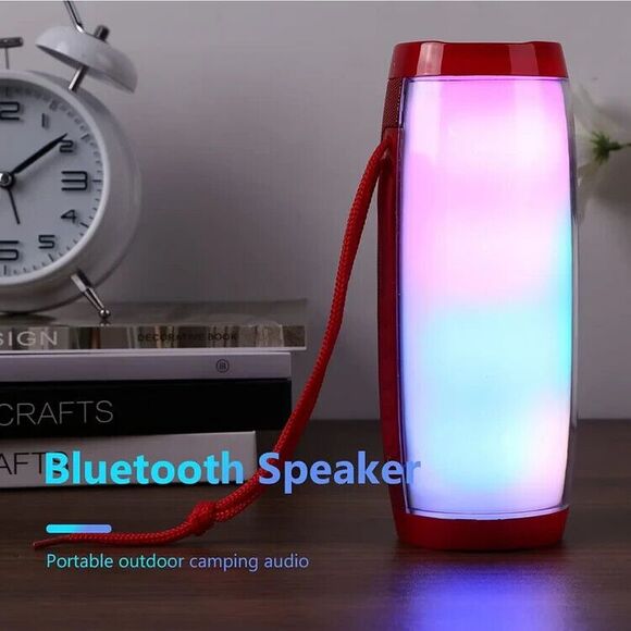 T&G TG-157 Colorful LED Light Wireless BT Speaker Changing Lights/Mic/FM/TF Card - Picture 5 of 8